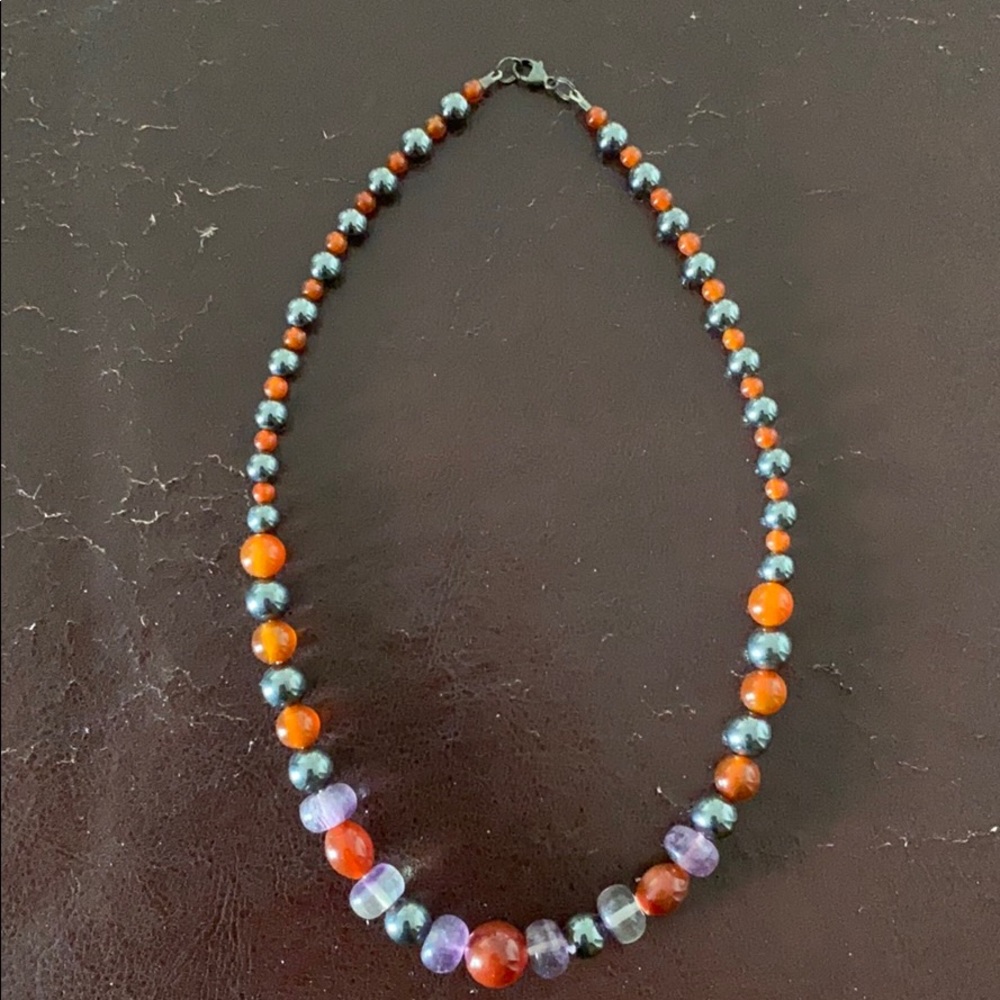 Multi hues Beaded Necklace